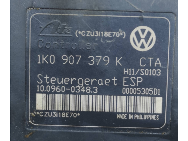 Блок АБС 1K0907379K, 00005305D1   Audi  A3 S3 8P  2003 - 2012 года