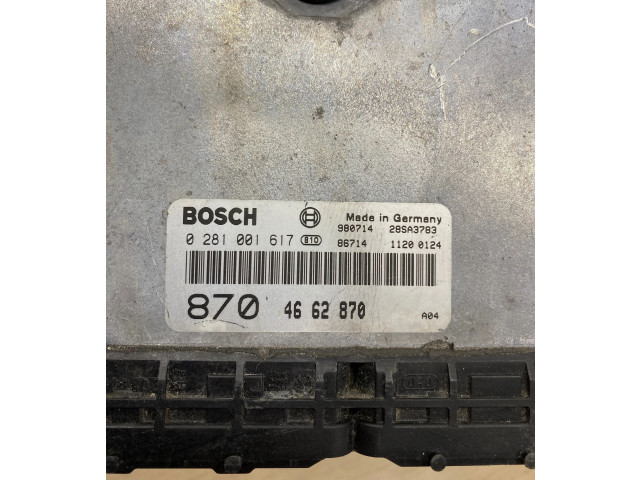 Блок управления двигателя 4662870, 0281001617 Saab 9-3 Ver1
