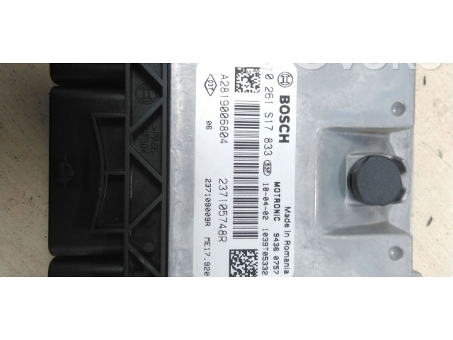 Блок управления двигателя 237105748R, 0261S17833   Renault Twingo III