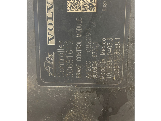 Блок АБС 30681619, 000404972C1   Volvo  V70  2008 - 2013 года