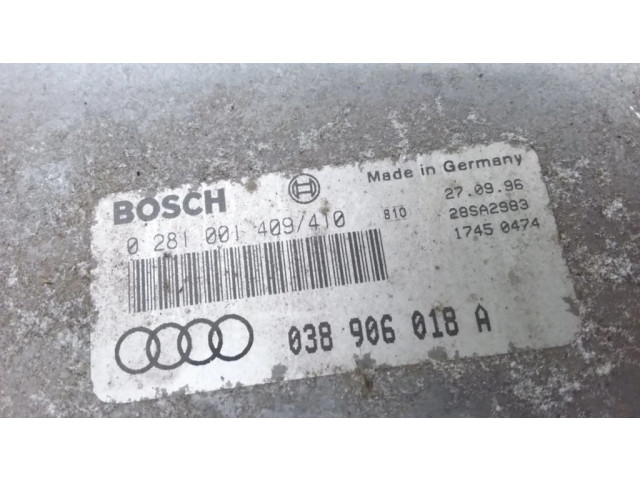 Блок управления двигателя 038906018A, 0281001409 Audi A3 S3 8L