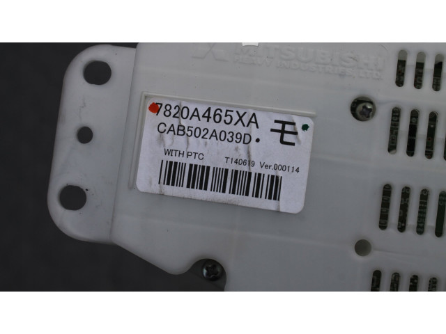 Блок управления климат-контролем 7820A465XA, CAB502A039D Mitsubishi Outlander