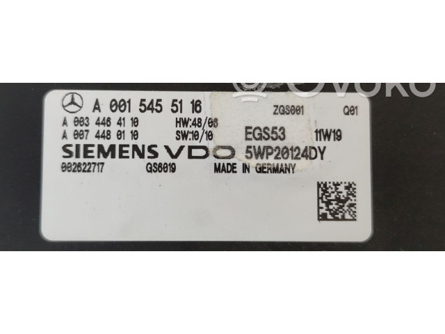 Блок управления коробкой передач A0015455116, 0015455116   Mercedes-Benz Vito Viano W639