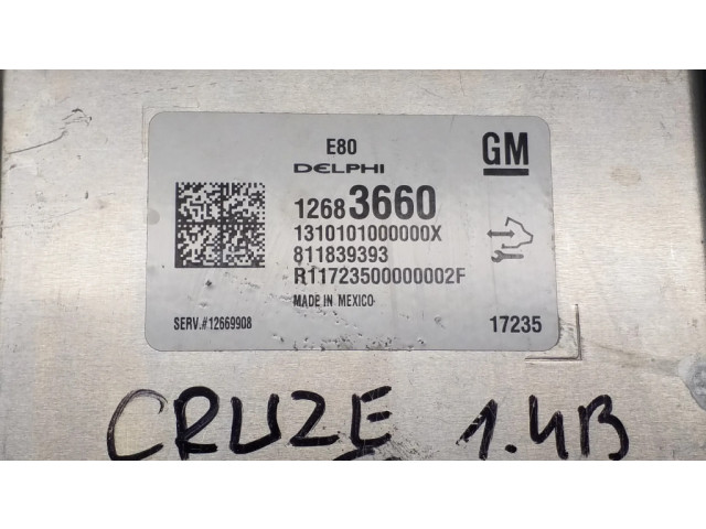 Блок управления двигателя 12683660, 811839393 Chevrolet Cruze II