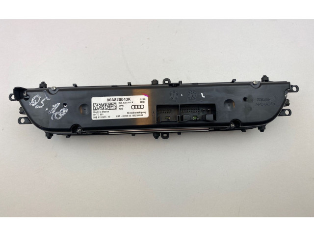 Блок управления климат-контролем 80A820043K, 5HB01392310 Audi Q5 SQ5