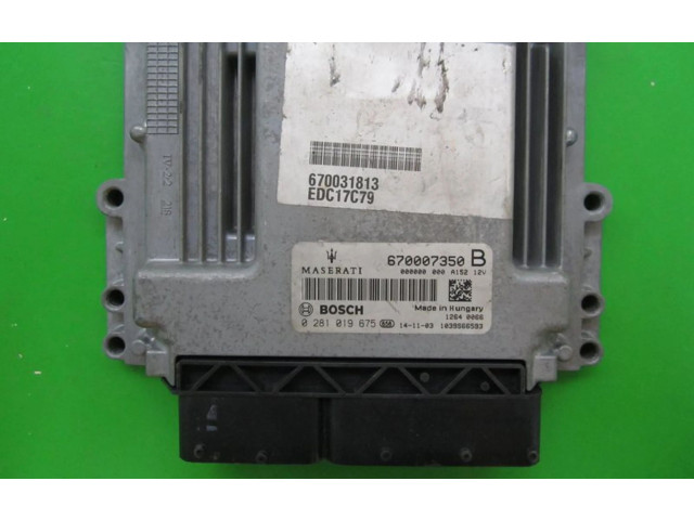 Řídící jednotka 670007350B, 0281019675   Maserati Ghibli 2014