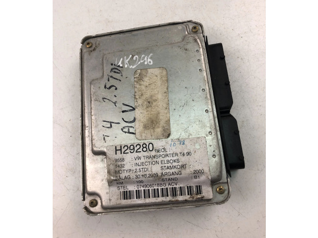 Блок управления двигателем Блок управления 074906018BG, 0281010631   Volkswagen Transporter - Caravelle T4