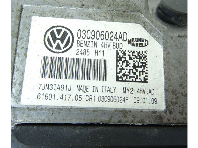 Блок управления двигателем ECU 03C906024AD, 03C906024AD   Volkswagen Cross Polo   
