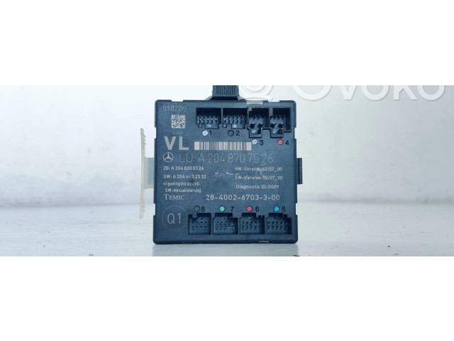Блок управления A2048707526   Mercedes-Benz GLK (X204)