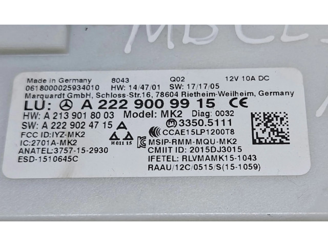 Блок управления A2229009915   Mercedes-Benz CLS C257