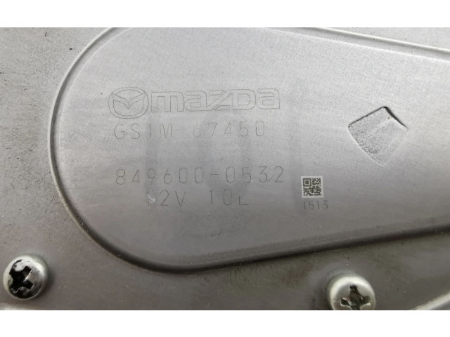 Моторчик заднего дворника GS1M67450, 8496000532 Mazda 6