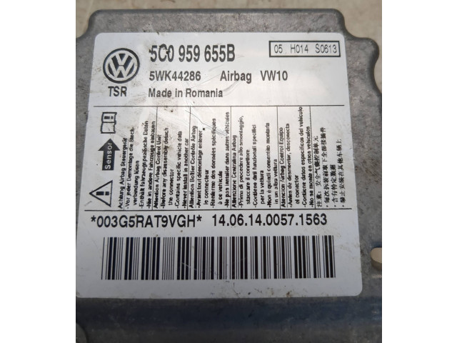 Блок подушек безопасности 05H014S0613, 5C0959655B   Skoda Yeti (5L)
