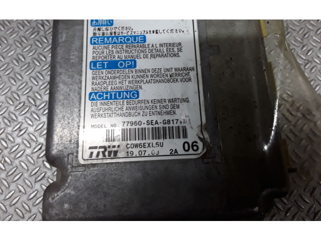 Блок подушек безопасности 77960SEAG817 Honda Accord