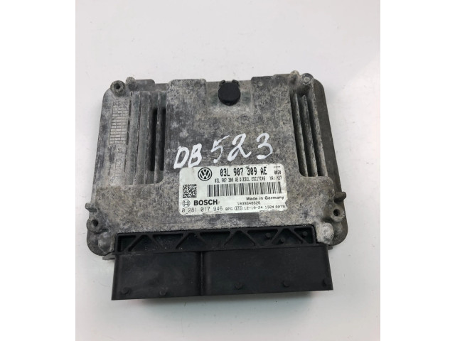 Блок управления двигателем Блок управления 03L907309AE, 0281017946   Volkswagen PASSAT B7