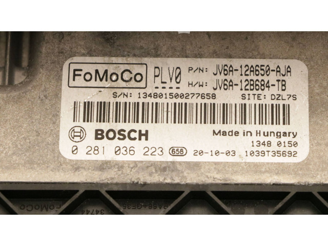 Блок управления двигателя 0281036223, JV6A-12A650-AJA   Ford Transit -  Tourneo Connect