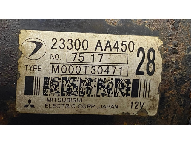 Стартер M000T30471, 23300AA450 Subaru Forester SG