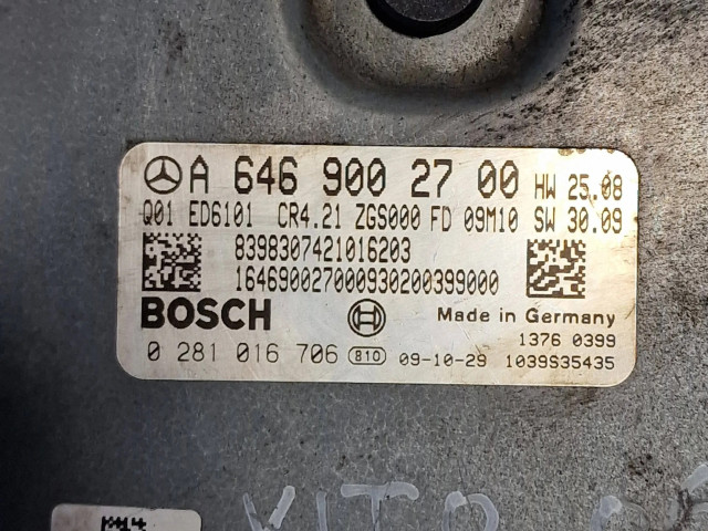Řídící jednotka A6469002700, 1039S35435 Mercedes-Benz Vito Viano W639 2006