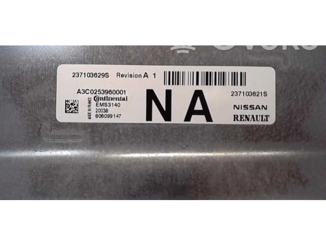 Блок управления двигателя 237103621S Renault Twingo III