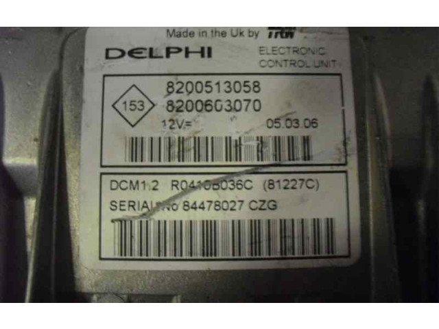 Блок управления двигателя 8200513058, 112 Dacia Logan Pick-Up