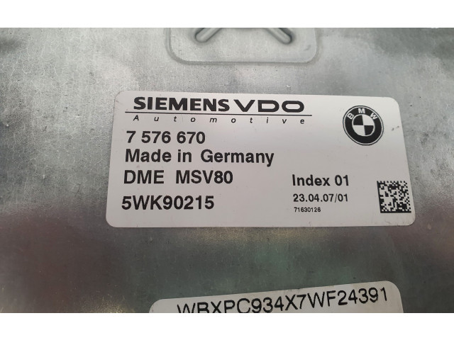 Комплект блоков управления 7576670, 12147576670 BMW X3 E83