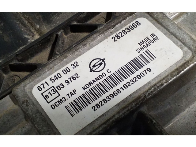 Рулевая рейка Блок управления двигателя 6715400032, 28283968 SsangYong Korando - года