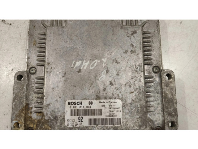 Блок управления двигателем Блок управления 0281011334, 9652590480 Citroen C8