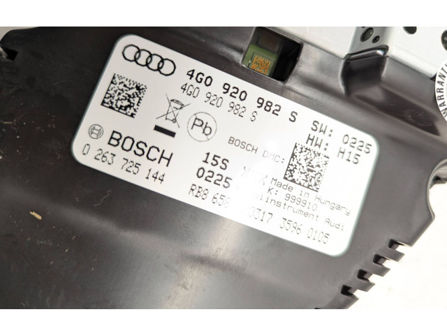 Панель приборов 4G0920982S, 4G0920982   Audi A6 S6 C7 4G       