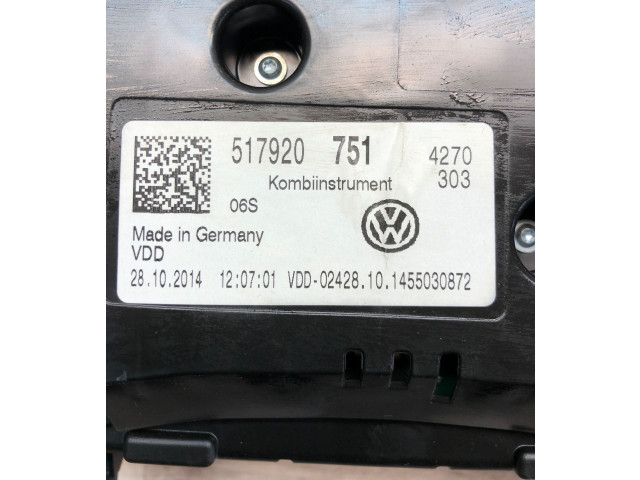 Панель приборов 517920751 Volkswagen Golf Sportsvan