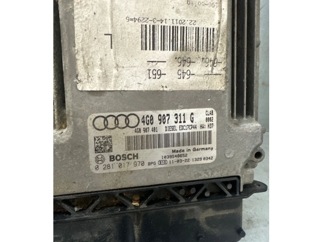Блок управления двигателя 4G0907311G, 4G0907401 Audi A6 S6 C7 4G