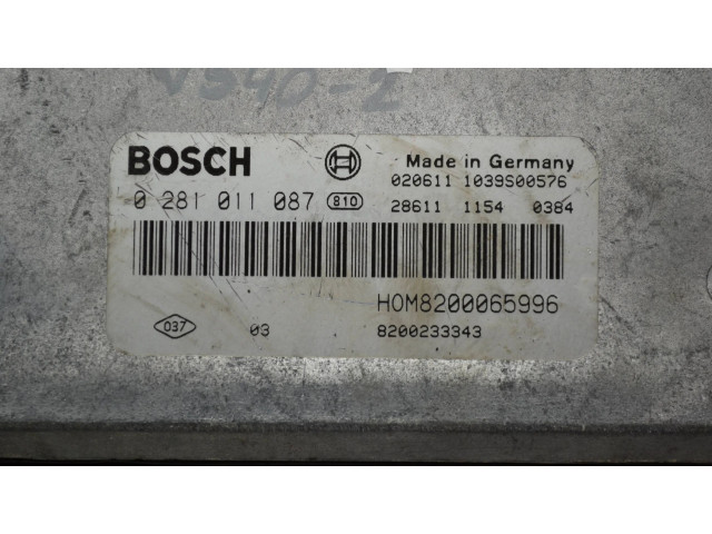 Блок управления двигателя 30630418, 0281011087 Volvo S40, V40