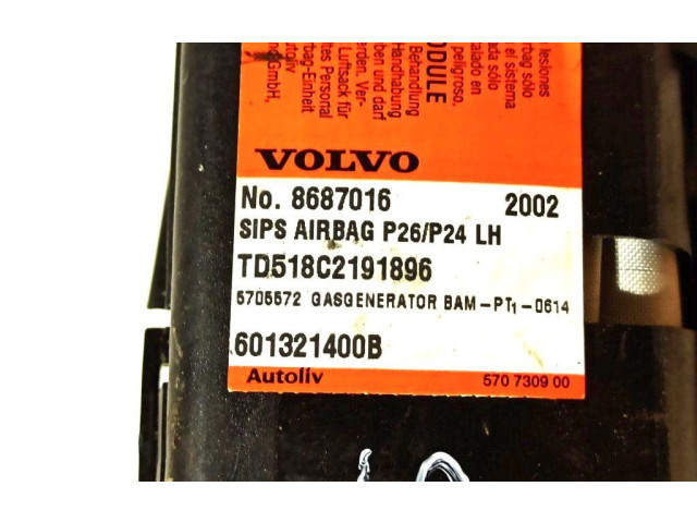 Подушка безопасности в сиденье 8687016, 601321400B   Volvo V70