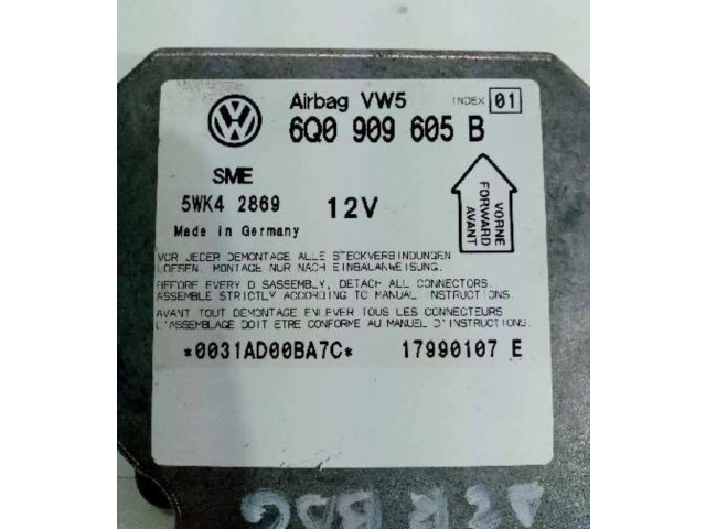 Блок подушек безопасности 6Q0909605B, CENTRALITAAIRBAG   Volkswagen PASSAT