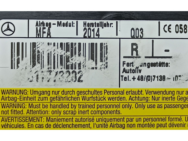 Подушка безопасности в сиденье 617892400, 3072481   Mercedes-Benz A W176