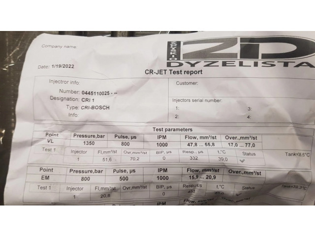 Форсунка 0445110025, A6110700989    Mercedes-Benz C W203 для дизельного двигателя  2.2