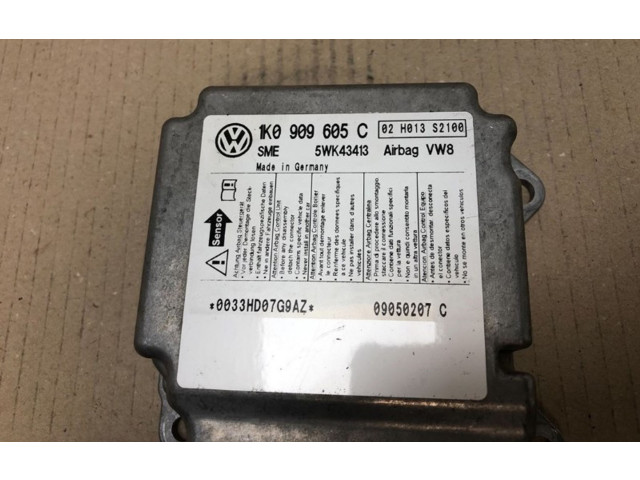 Блок подушек безопасности 1K0909605C, 1K0909605C Volkswagen Golf Plus