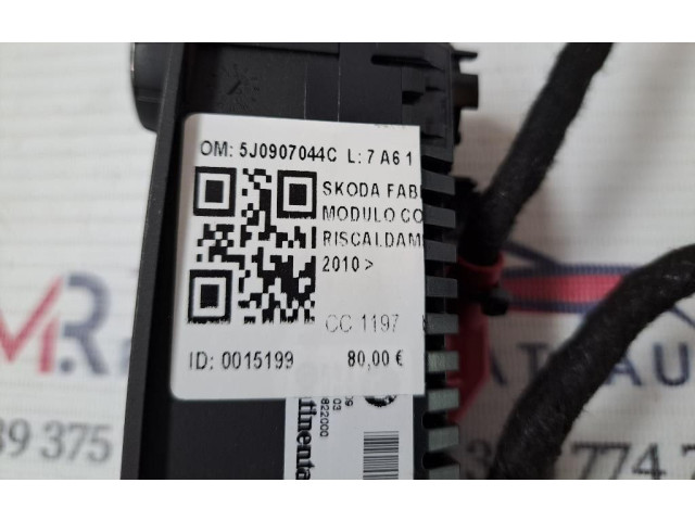 Блок управления климат-контролем 5J0907044C, 5J0907044C Skoda Fabia Mk2 (5J)