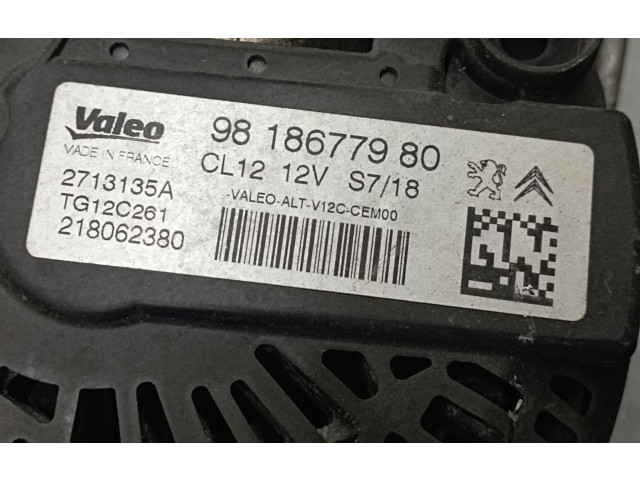 Генератор 9818677980, 218062380 Peugeot 108