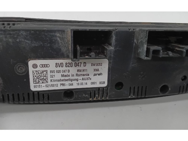 Блок управления климат-контролем 8V0820047D Audi A3 S3 8V