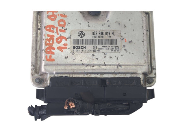 Блок управления двигателя 038906019NL, 1039S11516 Skoda Fabia Mk2 (5J)