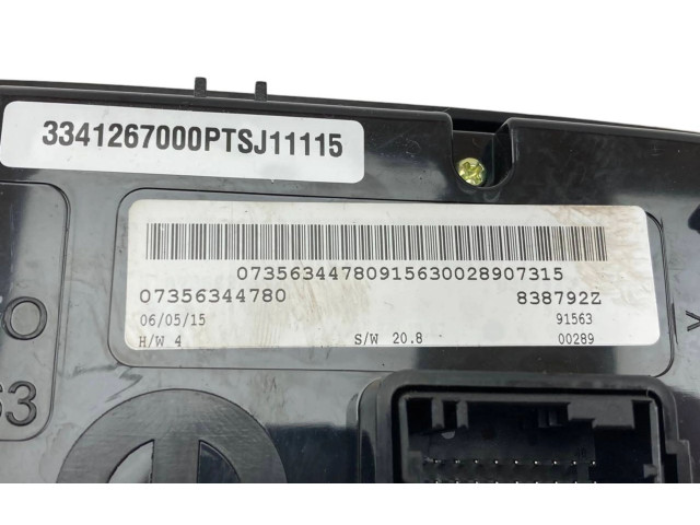 Блок управления климат-контролем 07356344780, 838792Z   Fiat 500X