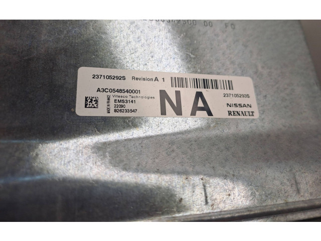 Řídící jednotka 237105293S, 237105292S Dacia Sandero III 2022