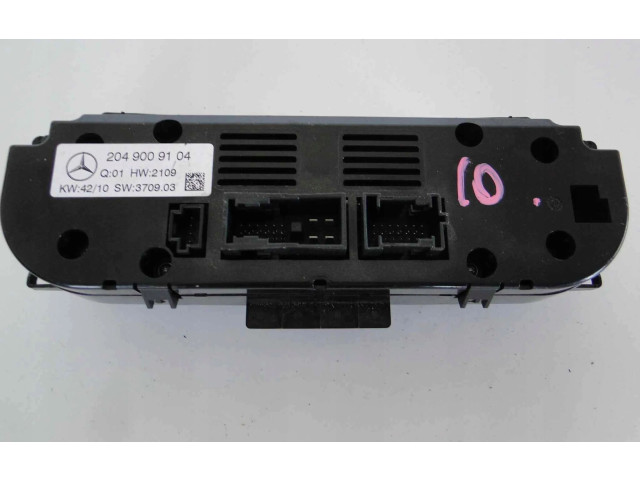 Блок управления климат-контролем A2049009104   Mercedes-Benz GLK (X204)