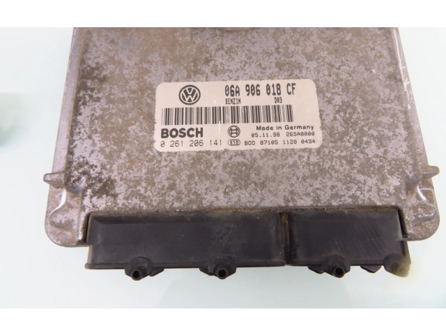Блок управления двигателем Блок управления 0261206141, 06A906018CF   Skoda Octavia Mk1 (1U)