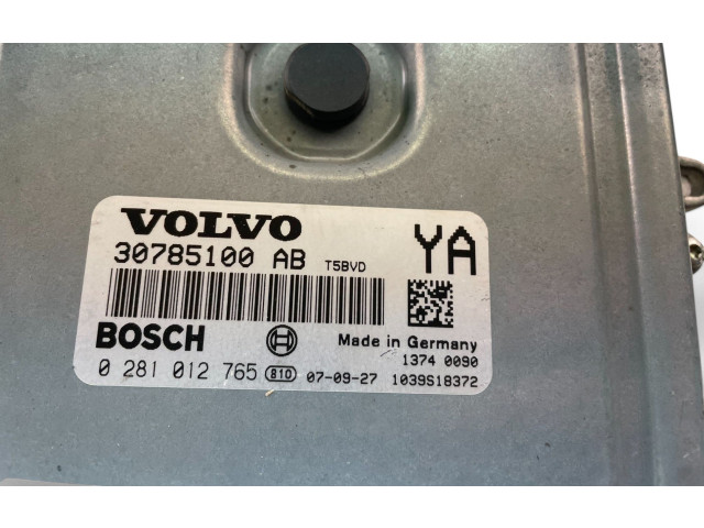 Блок управления двигателем Блок управления 30785100AB, 0281012765   Volvo V70