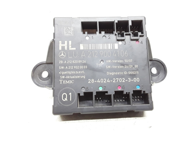 Блок подушек безопасности A2129004106   Mercedes-Benz E W212