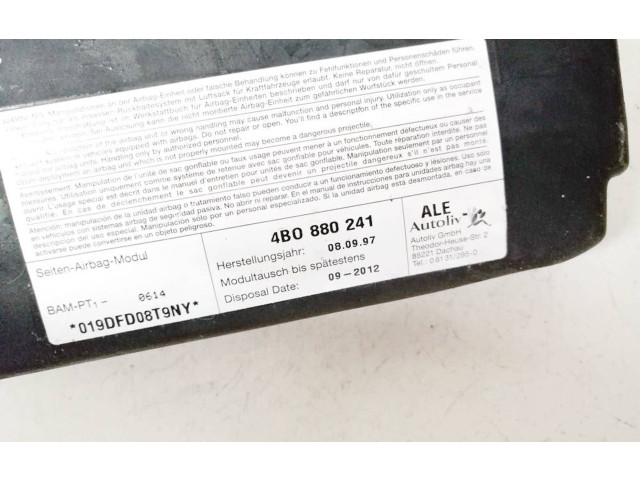 Подушка безопасности в сиденье 4b0880241, bam-pt1-0614   Audi A6 S6 C5 4B
