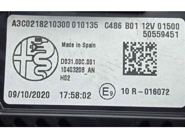 Přístrojová deska Alfa Romeo Stelvio 2020 1.CONECTOR