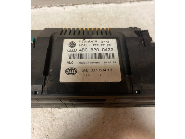 Блок управления климат-контролем 4B0820043G, 5HB00760401   Audi A6 S6 C5 4B
