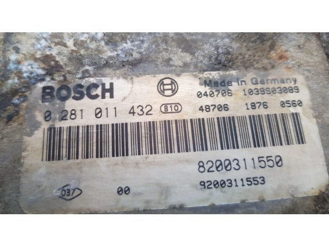 Řídící jednotka 0281011432, 8200311550 Renault Master II 2005