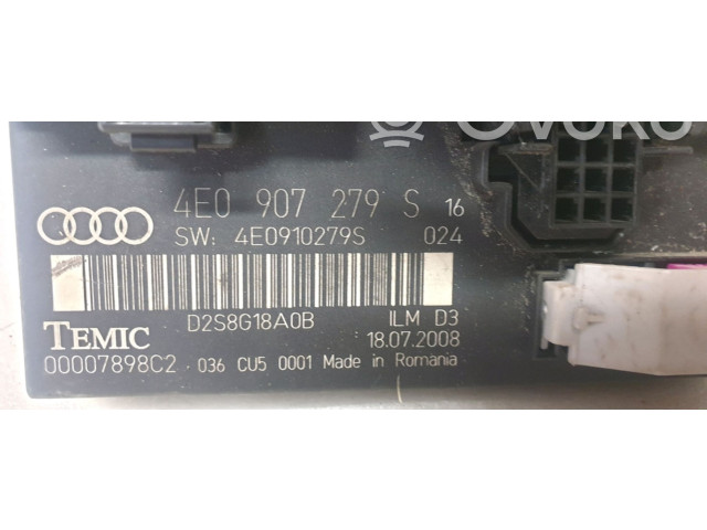 Блок комфорта 4E0907279S Audi A8 S8 D3 4E